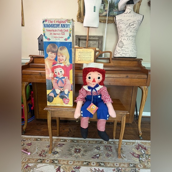 Vintage 1960's 32" The Original Knickerbocker Raggedy Andy with box - Picture 2 of 13